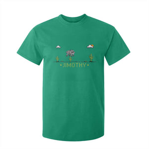 Funny Jimothy The Raccoon T Shirt For Kid Pixel Art Retro Gaming Trash Panda Meme