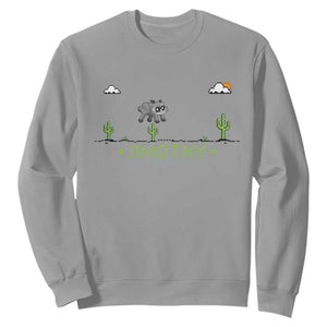 Funny Jimothy The Raccoon Sweatshirt Pixel Art Retro Gaming Trash Panda Meme