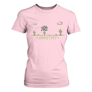Funny Jimothy The Raccoon T Shirt For Women Pixel Art Retro Gaming Trash Panda Meme