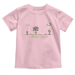 Funny Jimothy The Raccoon Toddler T Shirt Pixel Art Retro Gaming Trash Panda Meme