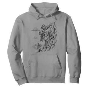 Funny Bigfoot Mountain Climber Hoodie Outdoor Hiking Adventure