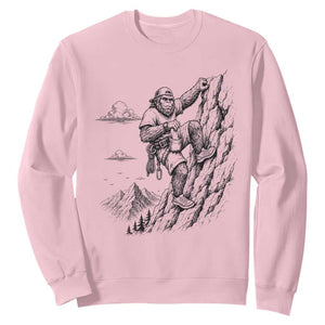 Funny Bigfoot Mountain Climber Sweatshirt Outdoor Hiking Adventure