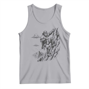 Funny Bigfoot Mountain Climber Tank Top Outdoor Hiking Adventure