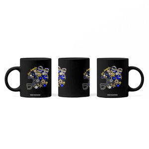 Los Angeles Game Day Sports Fan Coffee Mug Floral Football Helmet With Bow