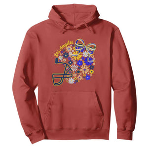 Los Angeles Game Day Sports Fan Hoodie Floral Football Helmet With Bow
