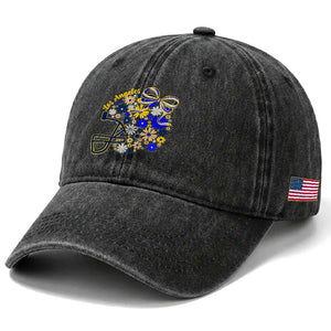 Los Angeles Game Day Sports Fan Washed Cotton Baseball Cap Floral Football Helmet With Bow