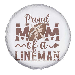 Football Mom Gift Spare Tire Cover Proud Mom Of A Lineman TS12 Print Your Wear
