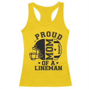 Proud Mom Of A Lineman Racerback Tank Top Football Fan Gift For Women TS12 Daisy Print Your Wear