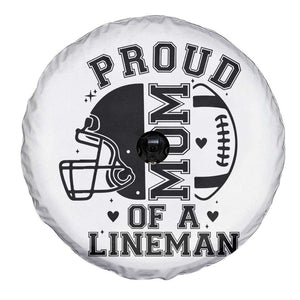 Proud Mom Of A Lineman Spare Tire Cover Football Fan Gift For Women TS12 Print Your Wear