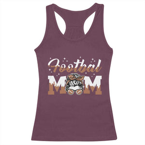 Football Mom Life Racerback Tank Top Sports Fan Gift For Women TS12 Maroon Print Your Wear