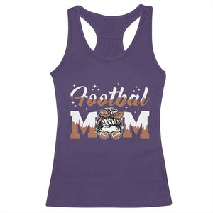 Football Mom Life Racerback Tank Top Sports Fan Gift For Women TS12 Purple Print Your Wear