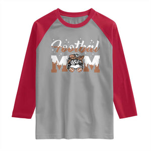 Football Mom Life Raglan Shirt Sports Fan Gift For Women TS12 Sport Gray Red Print Your Wear