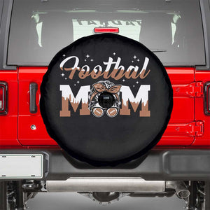Football Mom Life Spare Tire Cover Sports Fan Gift For Women TS12 Black Print Your Wear