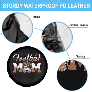 Football Mom Life Spare Tire Cover Sports Fan Gift For Women TS12 Print Your Wear