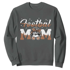 Football Mom Life Sweatshirt Sports Fan Gift For Women TS12 Dark Heather Print Your Wear