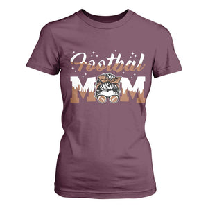 Football Mom Life T Shirt For Women Sports Fan Gift For Women TS12 Maroon Print Your Wear