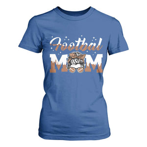 Football Mom Life T Shirt For Women Sports Fan Gift For Women TS12 Royal Blue Print Your Wear