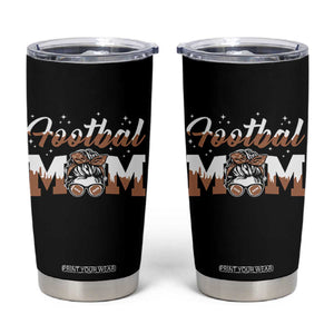 Football Mom Life Tumbler Cup Sports Fan Gift For Women TS12 Black Print Your Wear