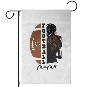 Proud Football Mom Garden Flag Game Day Supporter Gift TS12 White Print Your Wear