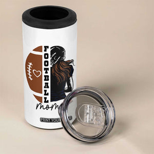 Proud Football Mom 4 in 1 Can Cooler Tumbler Game Day Supporter Gift TS12 Print Your Wear