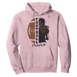 Proud Football Mom Hoodie Game Day Supporter Gift TS12 Light Pink Print Your Wear