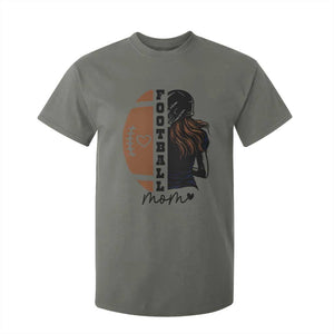 Proud Football Mom T Shirt For Kid Game Day Supporter Gift TS12 Military Green Print Your Wear
