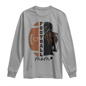 Proud Football Mom Long Sleeve Shirt Game Day Supporter Gift TS12 Sport Gray Print Your Wear