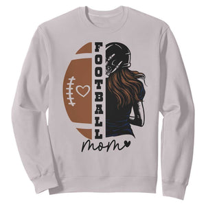 Proud Football Mom Sweatshirt Game Day Supporter Gift TS12 Ice Gray Print Your Wear
