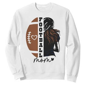 Proud Football Mom Sweatshirt Game Day Supporter Gift TS12 White Print Your Wear