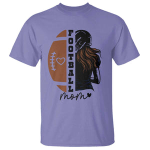 Proud Football Mom T Shirt Game Day Supporter Gift TS12 Violet Print Your Wear