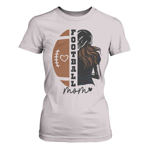 Proud Football Mom T Shirt For Women Game Day Supporter Gift TS12 Ice Gray Print Your Wear