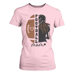 Proud Football Mom T Shirt For Women Game Day Supporter Gift TS12 Light Pink Print Your Wear