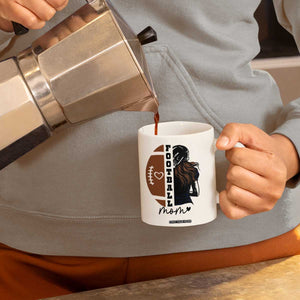 Proud Football Mom Coffee Mug Game Day Supporter Gift TS12 Print Your Wear