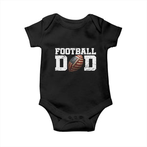 Football Dad Baby Onesie Sports Fan Gift For Men TS12 Black Print Your Wear