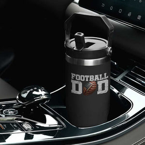 Football Dad Flip Straw Tumbler Sports Fan Gift For Men TS12 Print Your Wear