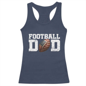 Football Dad Racerback Tank Top Sports Fan Gift For Men TS12 Navy Print Your Wear