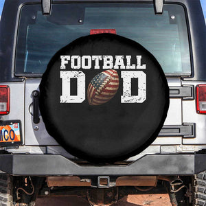 Football Dad Spare Tire Cover Sports Fan Gift For Men TS12 No hole Black Print Your Wear