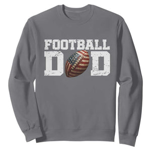 Football Dad Sweatshirt Sports Fan Gift For Men TS12 Charcoal Print Your Wear