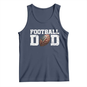 Football Dad Tank Top Sports Fan Gift For Men TS12 Navy Print Your Wear