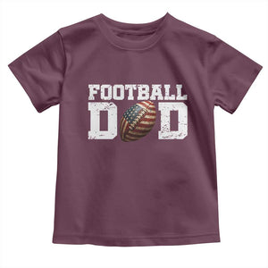 Football Dad Toddler T Shirt Sports Fan Gift For Men TS12 Maroon Print Your Wear