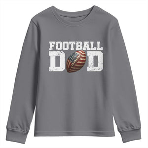 Football Dad Youth Sweatshirt Sports Fan Gift For Men TS12 Charcoal Print Your Wear