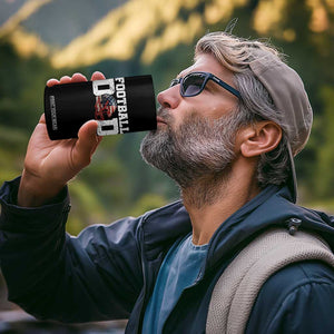 Proud Football Dad 4 in 1 Can Cooler Tumbler Funny Sports Fan Gift TS12 Print Your Wear