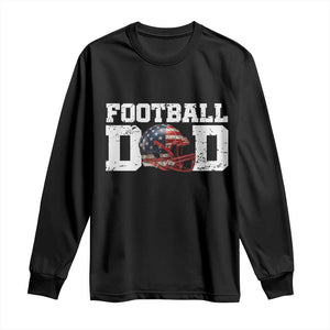 Proud Football Dad Long Sleeve Shirt Funny Sports Fan Gift TS12 Black Print Your Wear