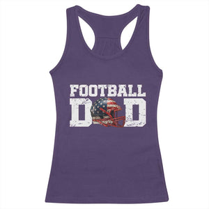 Proud Football Dad Racerback Tank Top Funny Sports Fan Gift TS12 Purple Print Your Wear