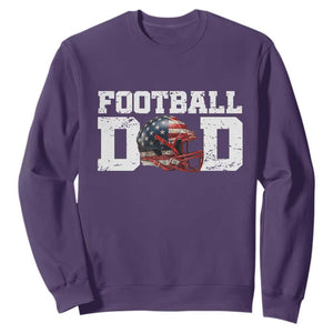 Proud Football Dad Sweatshirt Funny Sports Fan Gift TS12 Purple Print Your Wear