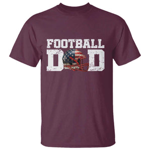 Proud Football Dad T Shirt Funny Sports Fan Gift TS12 Maroon Print Your Wear
