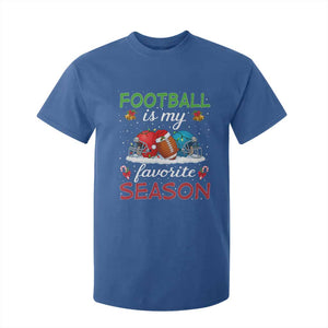 Football Is My Favorite Season T Shirt For Kid Christmas Holiday Sports Gift TS12 Royal Blue Print Your Wear