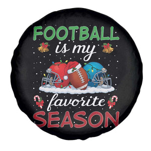 Football Is My Favorite Season Spare Tire Cover Christmas Holiday Sports Gift TS12 Print Your Wear
