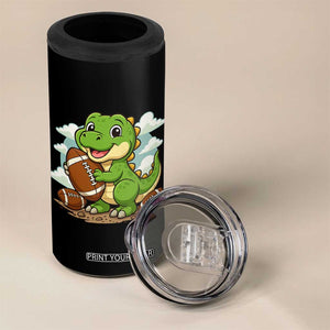 Cute Dinosaur Playing Football 4 in 1 Can Cooler Tumbler Funny Kids Gift TS12 Print Your Wear