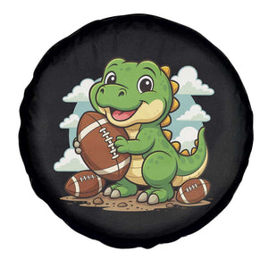 Cute Dinosaur Playing Football Spare Tire Cover Funny Kids Gift TS12 Print Your Wear